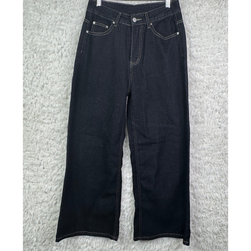 Dazy Wide Leg Jeans Size M Black NWT Streetwear Grunge Baggy‎ High Waist